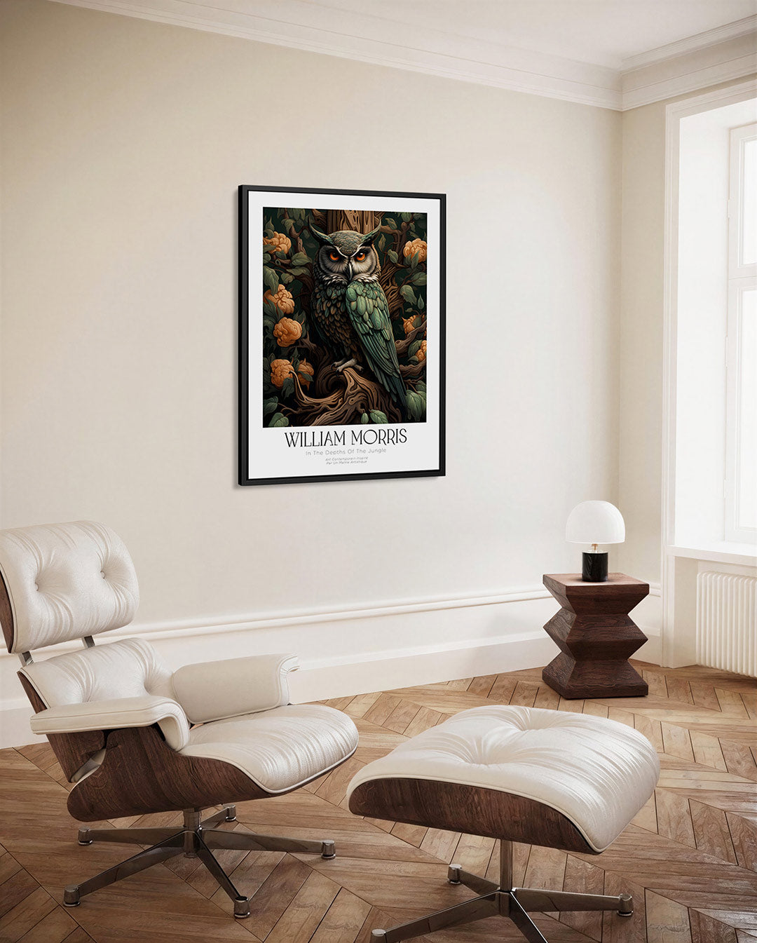 Uil in bos Kunstwerk