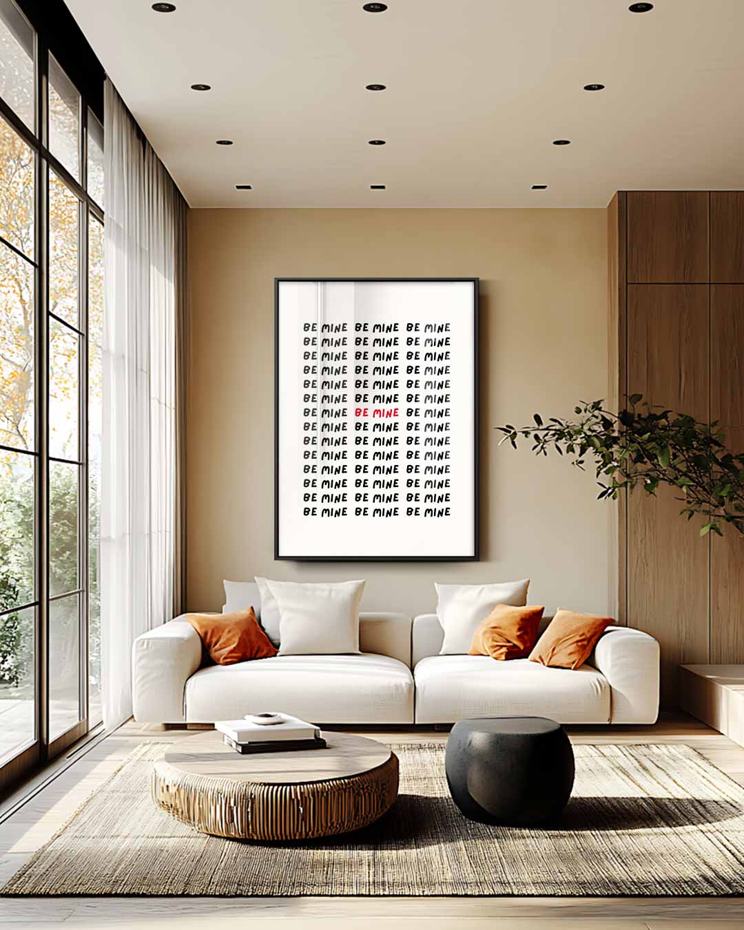 Liefdevolle Herhaling Kunstwerk-canvas-dibond-plexiglas-wanddecoratie-WallArtistic
