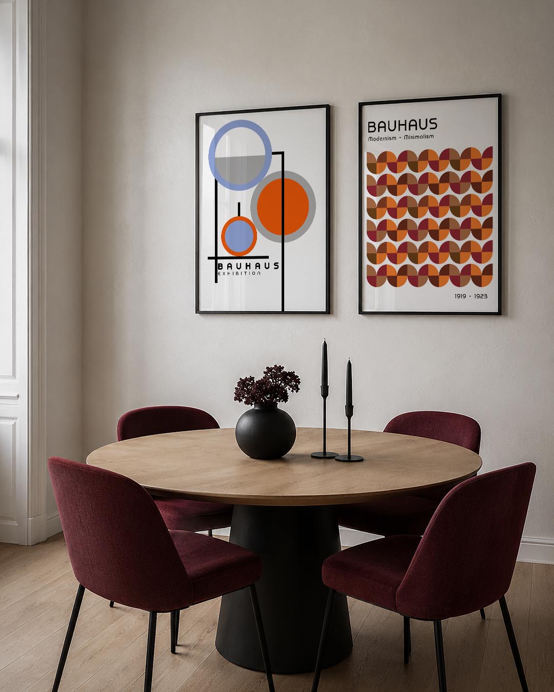 Cirkel en lijnenspel Posterset