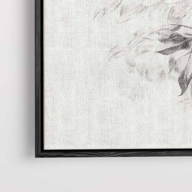 Bloemenpracht in Potlood Kunstwerk-canvas-dibond-plexiglas-wanddecoratie-WallArtistic