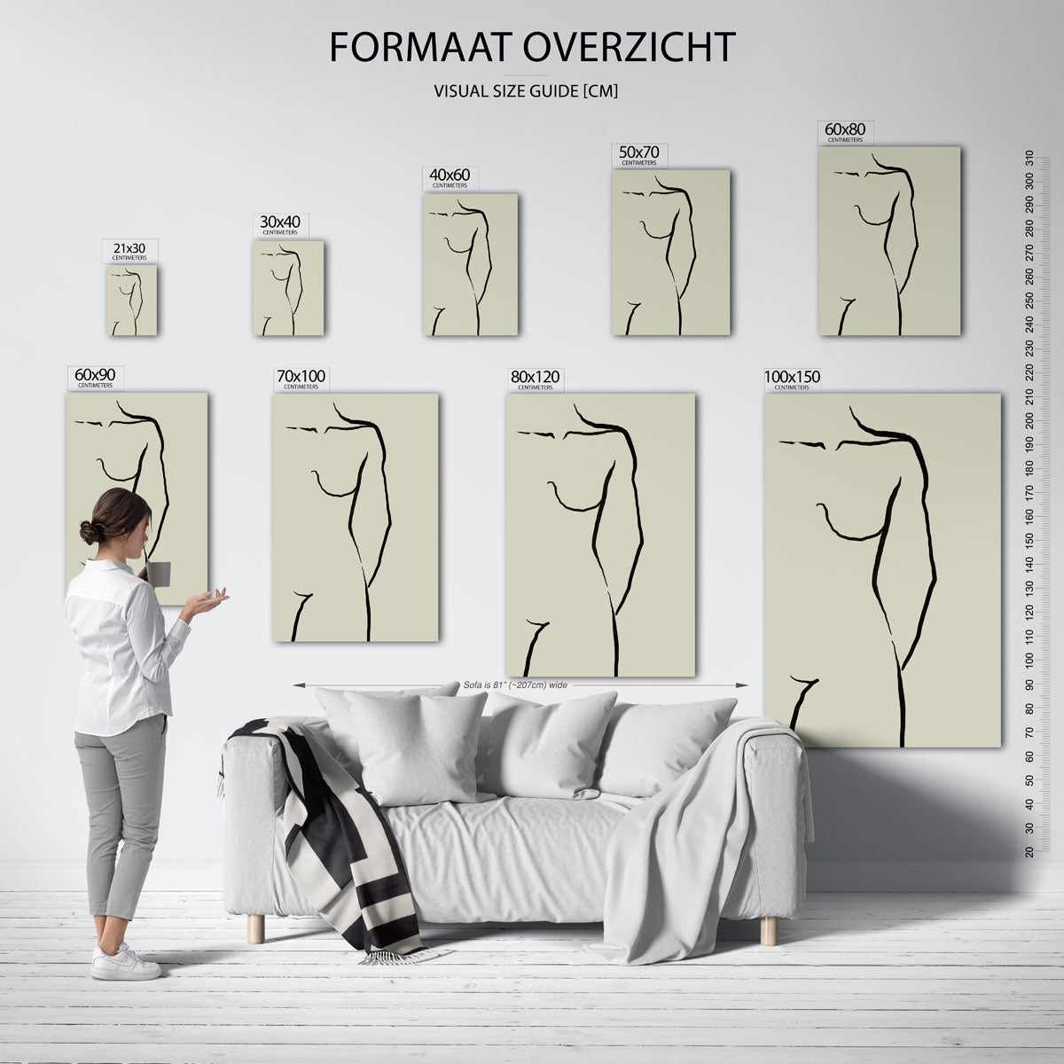 Minimalistische figuur Poster