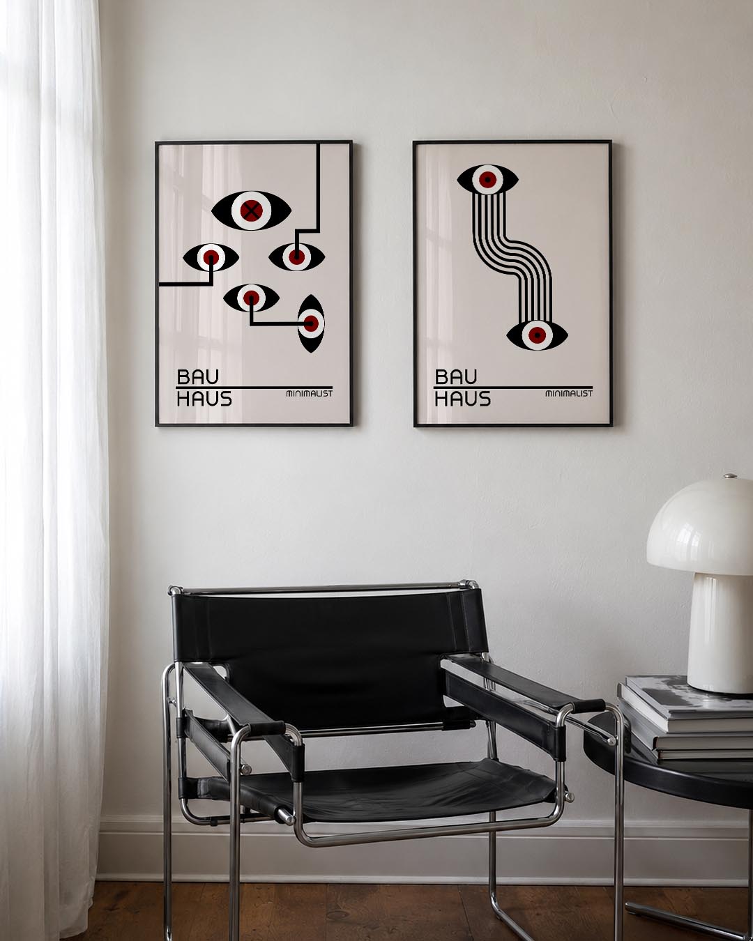 Oog en lijnenspel Posterset