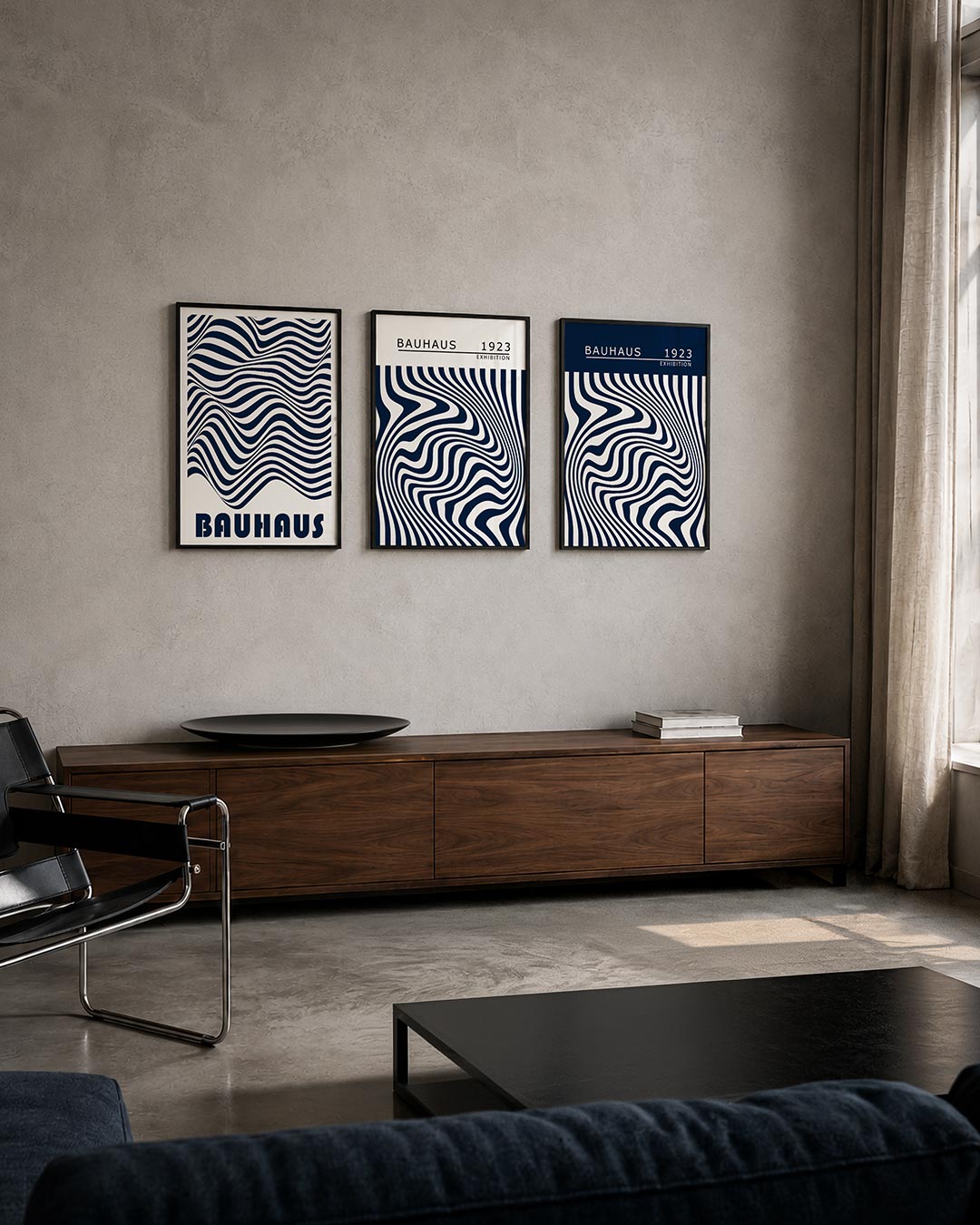 Golvend lijnenspel Posterset