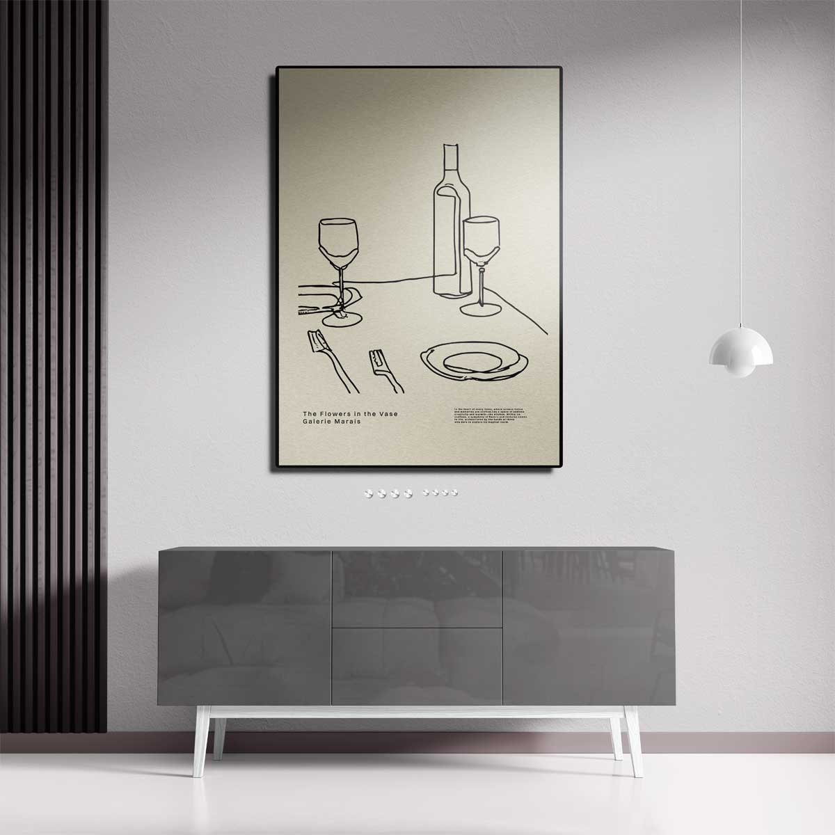 Elegante Eettafel Moment Kunstwerk-canvas-dibond-plexiglas-wanddecoratie-WallArtistic