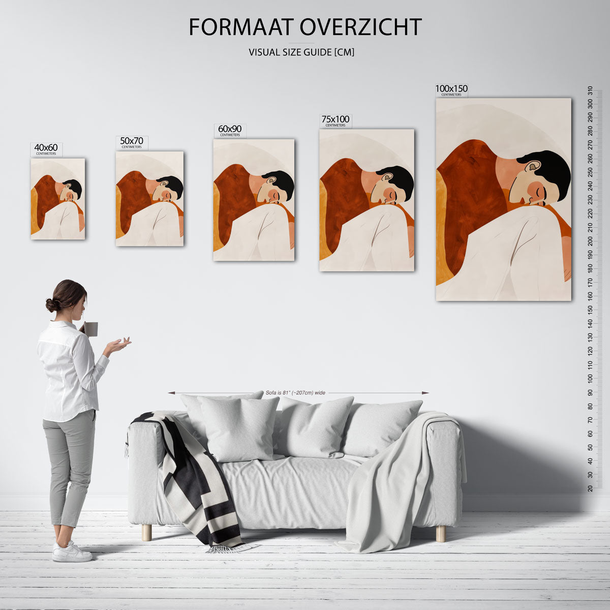 Rustige contouren Kunstwerk