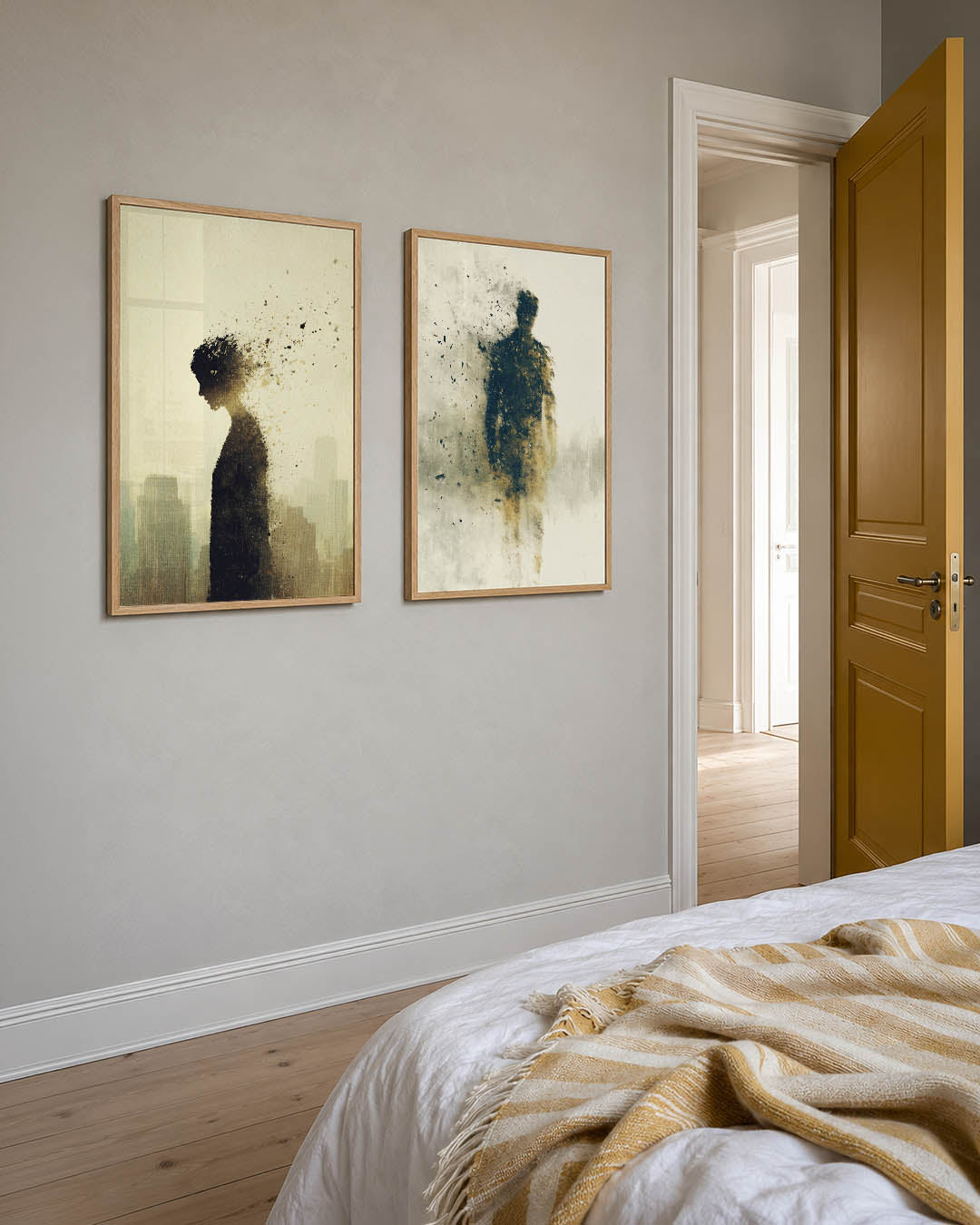 Vervagende silhouet Posterset