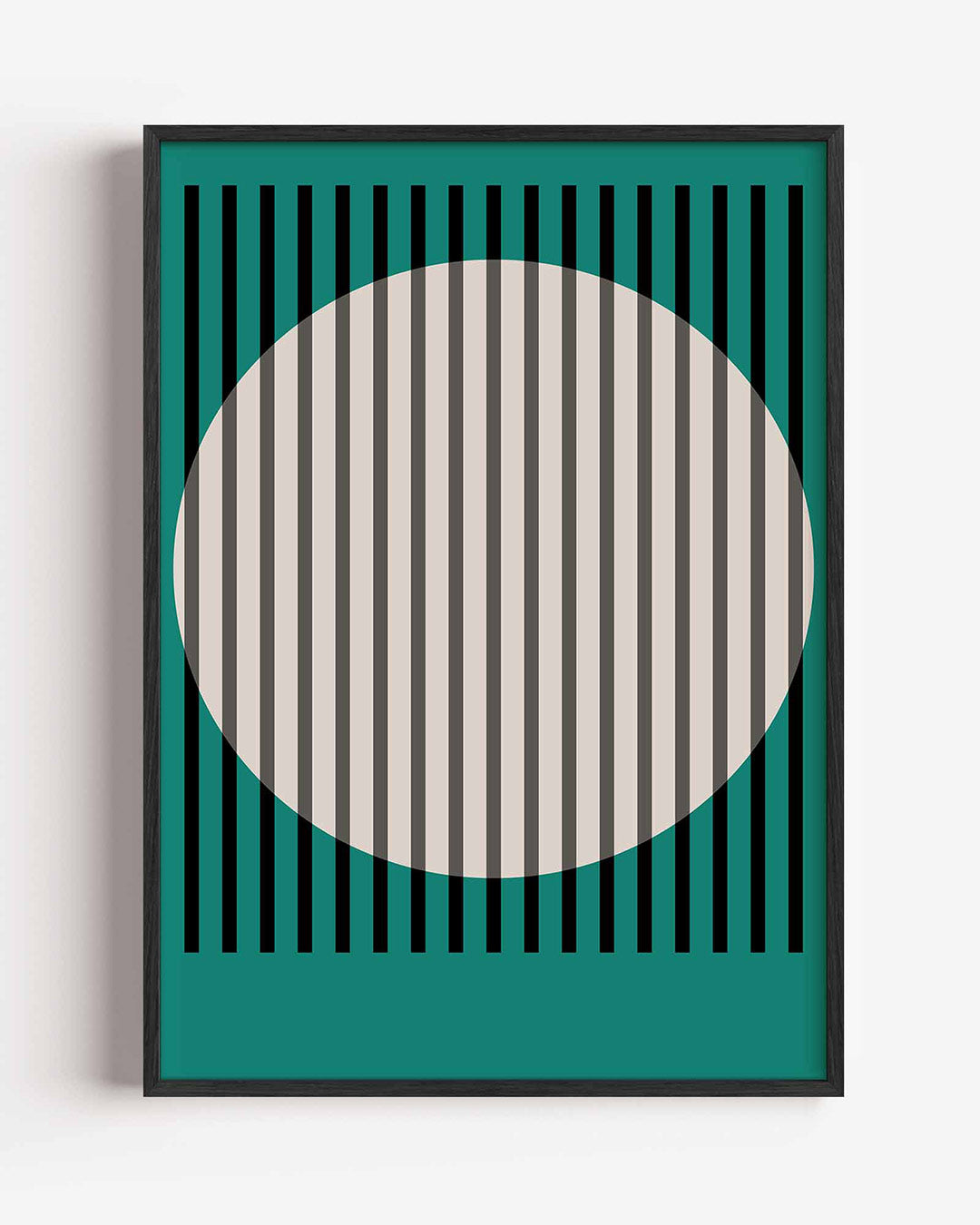 Ovale lijnenstructuur Poster