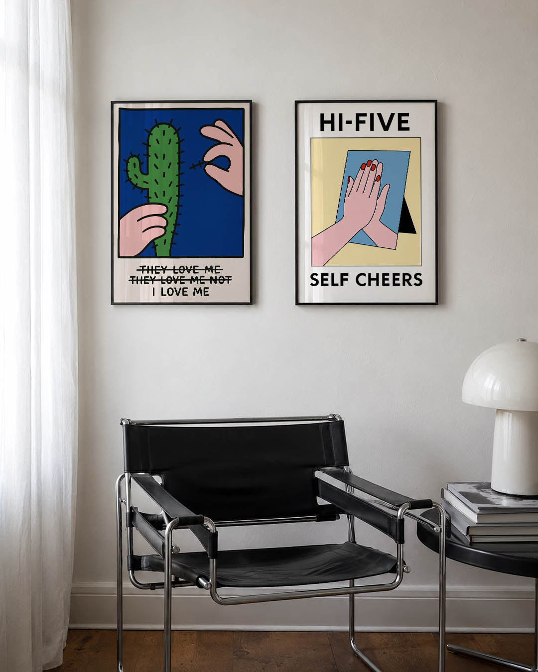 Cactus en handen Posterset