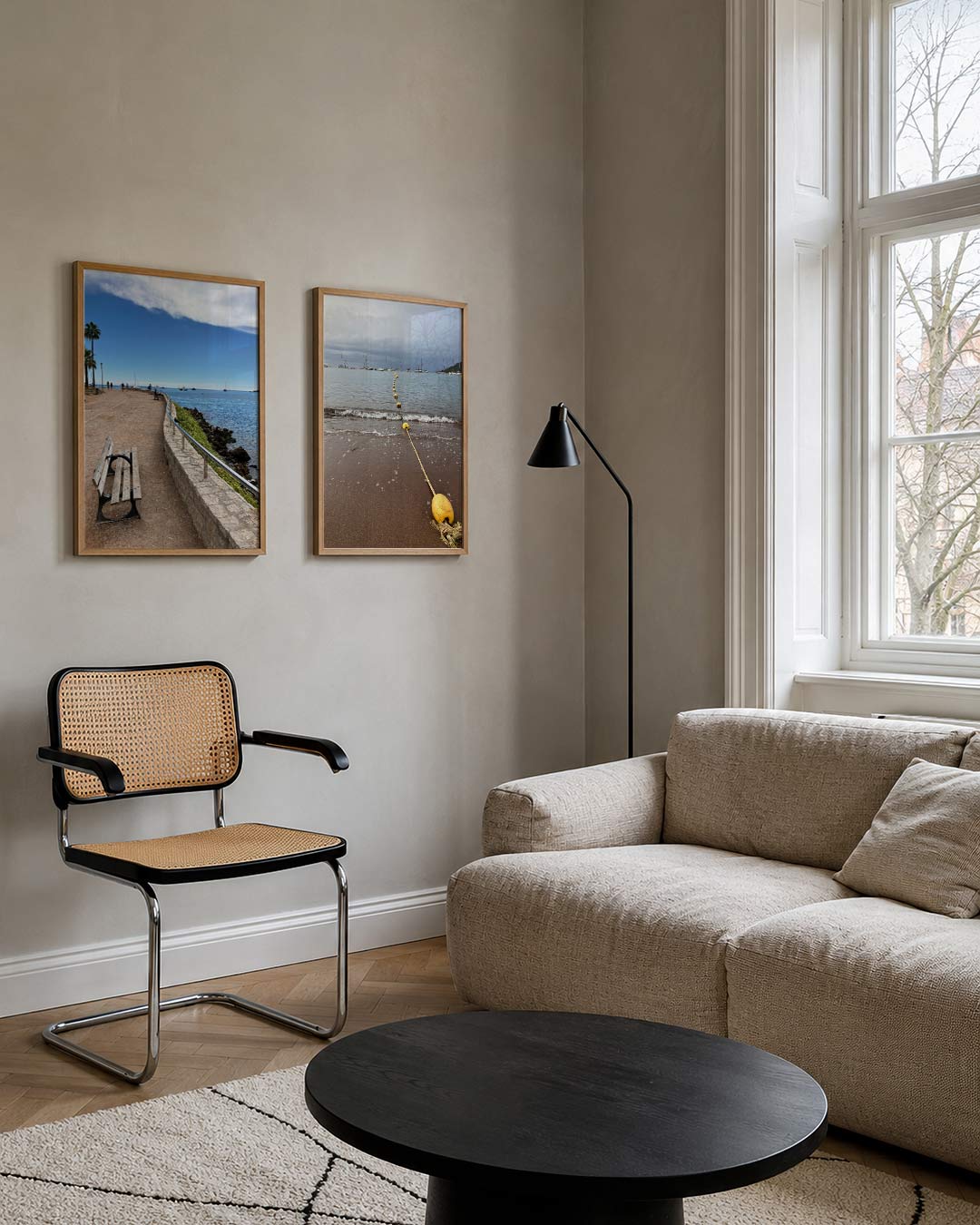 Kustlijn en horizon Posterset