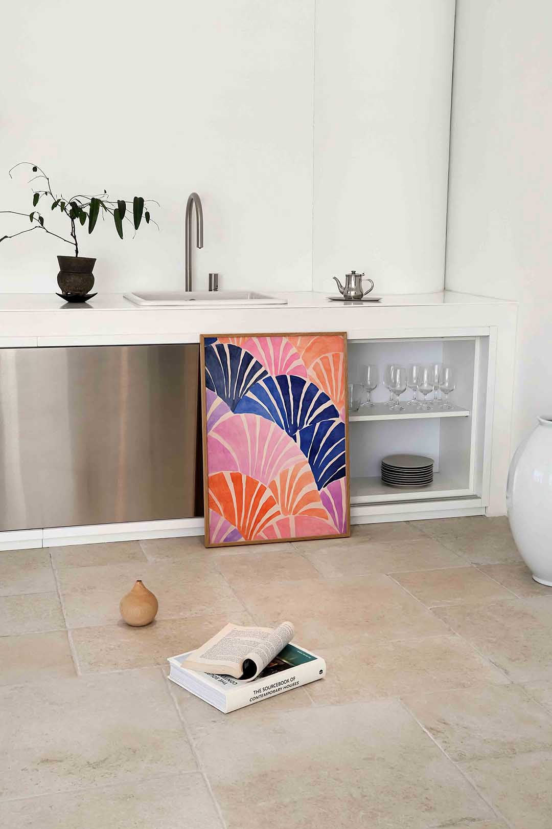 Abstracte schelpen Poster