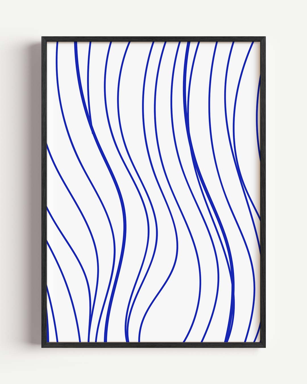 Dromerige Blauwe Golven Poster-WallArtistic