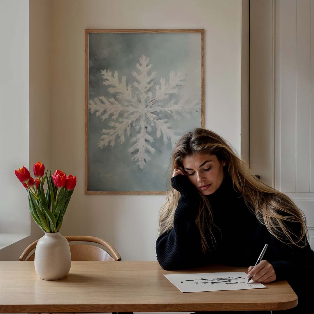 Magische Sneeuwvlok Poster-WallArtistic