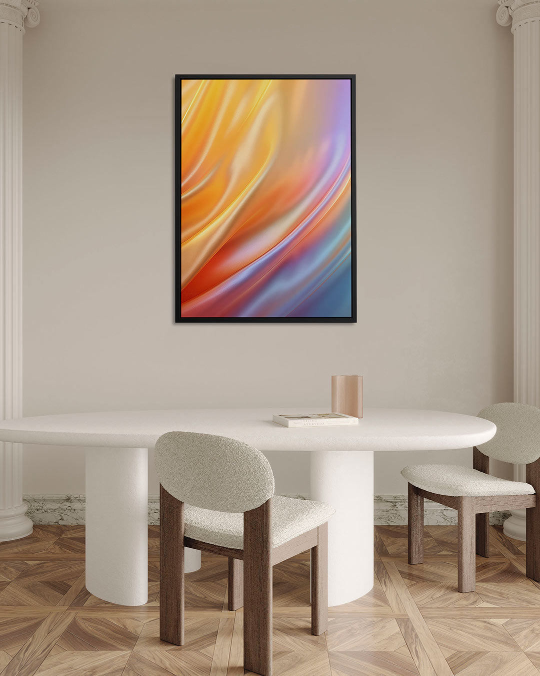 Vloeiende kleuren Kunstwerk