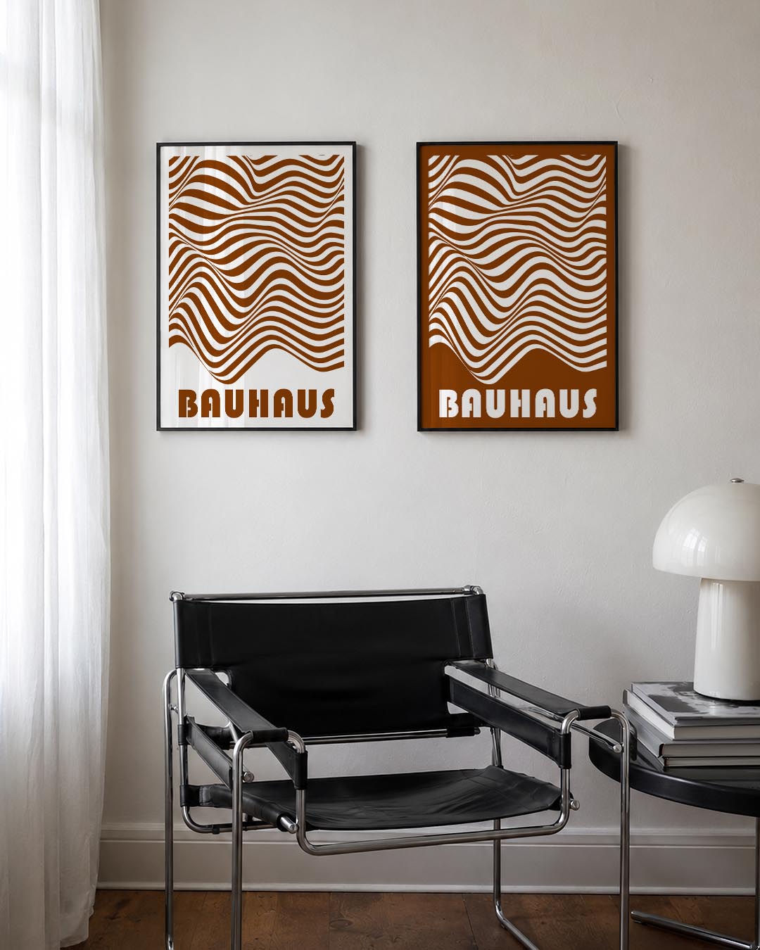 Golvend lijnenspel Posterset