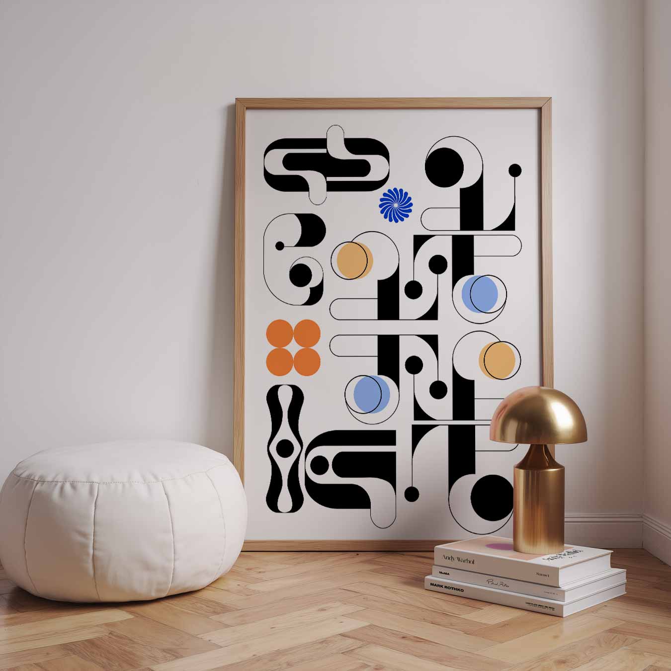 Moderne Abstracte Kunst Poster-WallArtistic