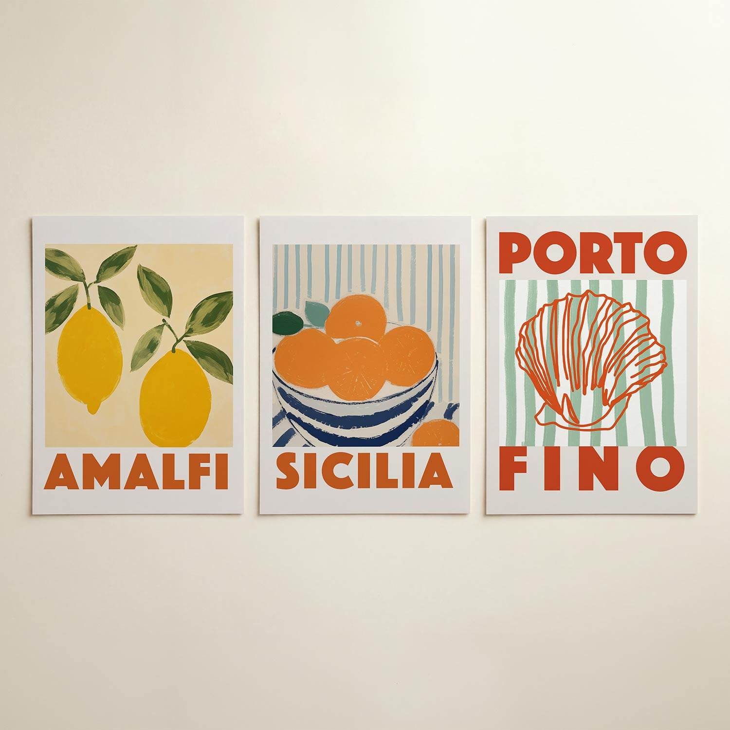 Citroenkleurenspel Posterset