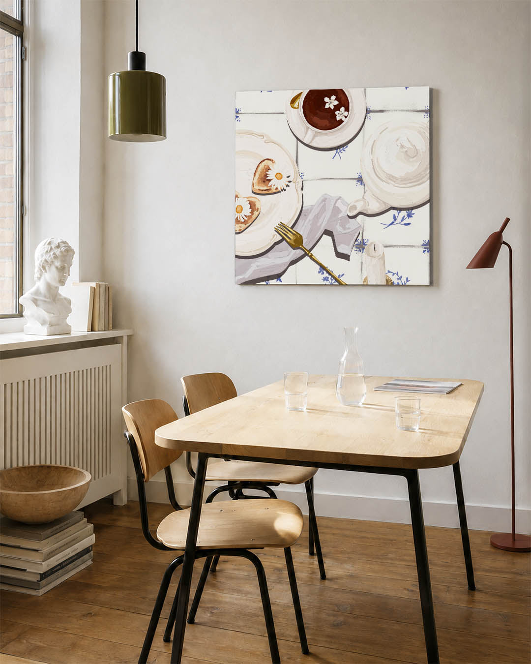 Ontbijt illustratie Kunstwerk