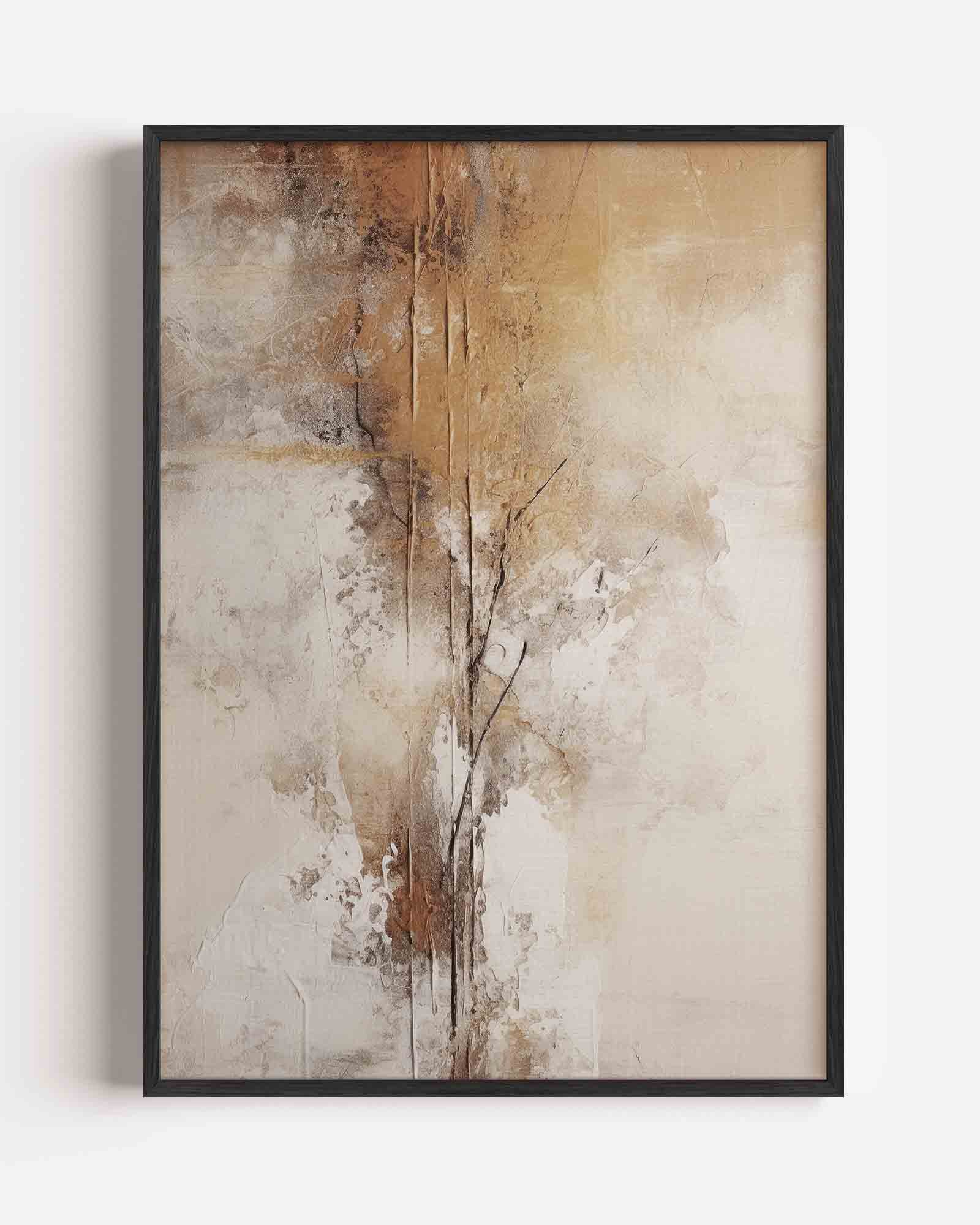 Abstracte beige textuur Poster