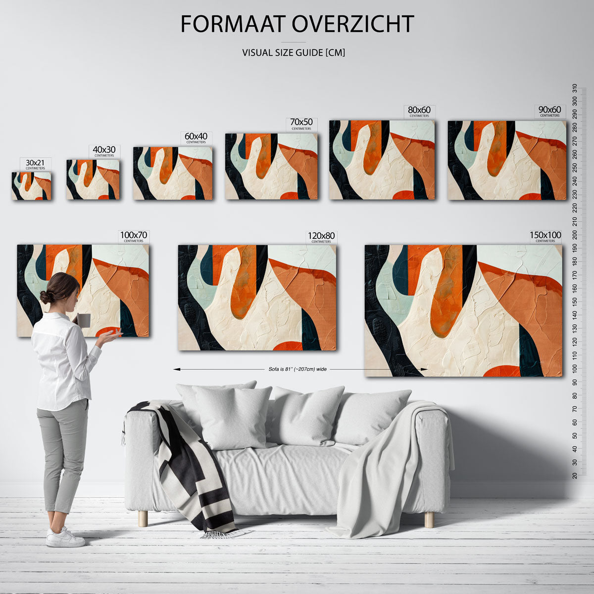Abstracte vormen Poster