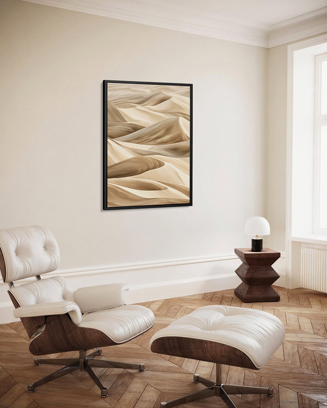 Golvende zandduinen Kunstwerk