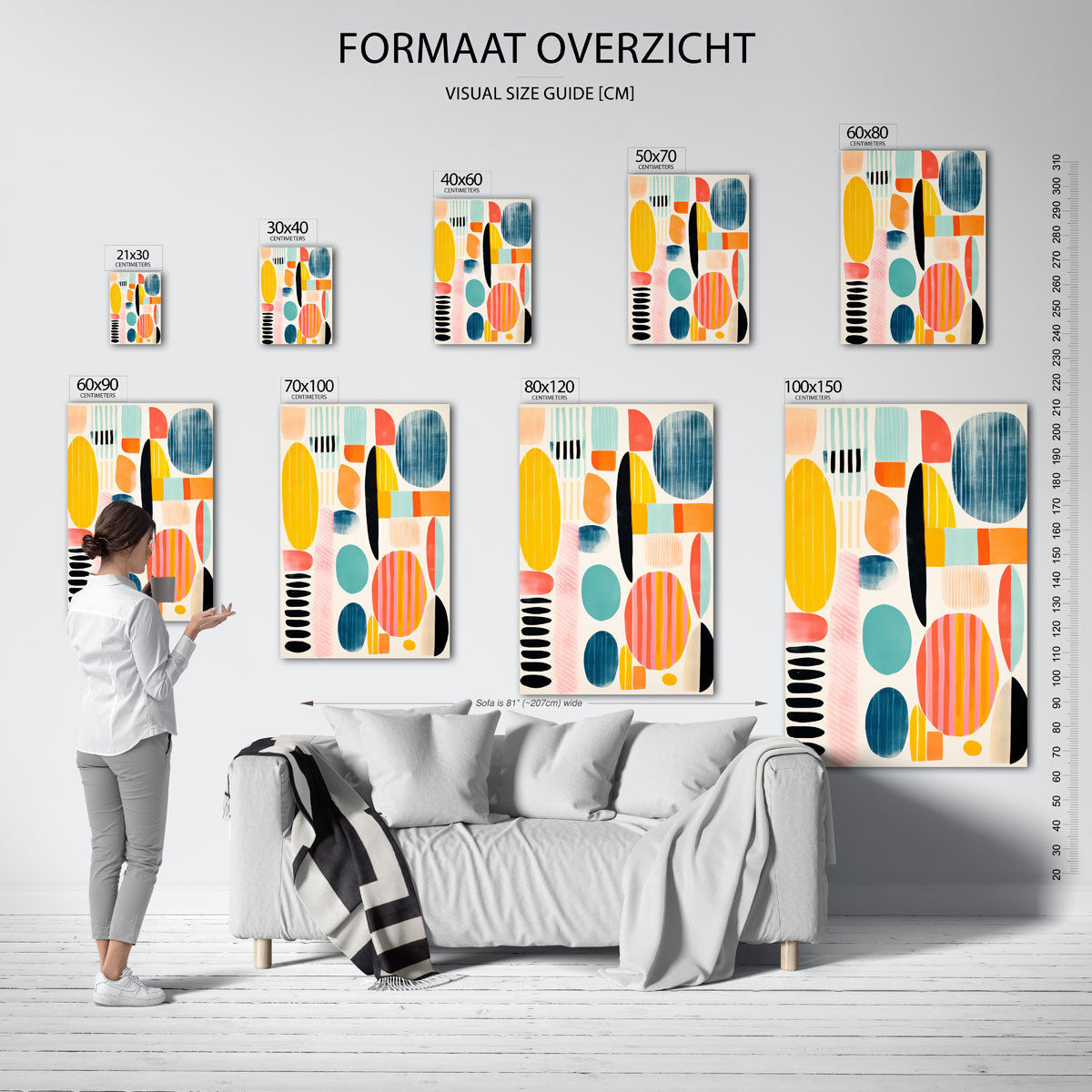 Abstracte vormen Poster