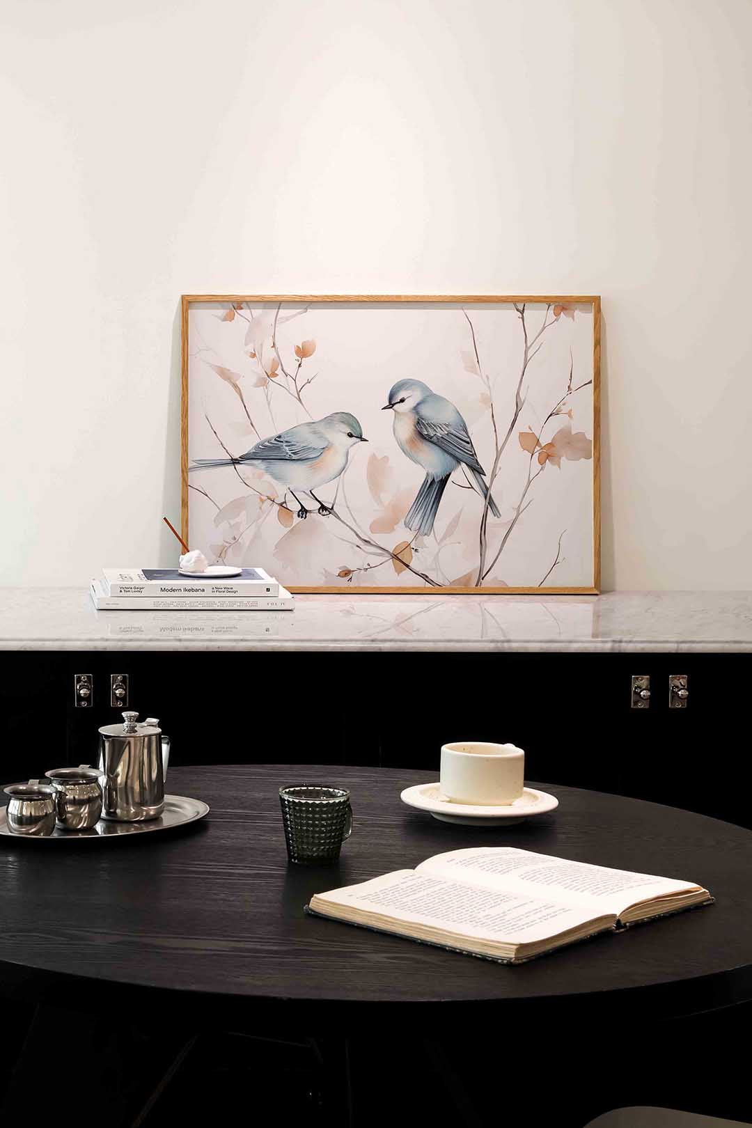 Vogels op tak Poster