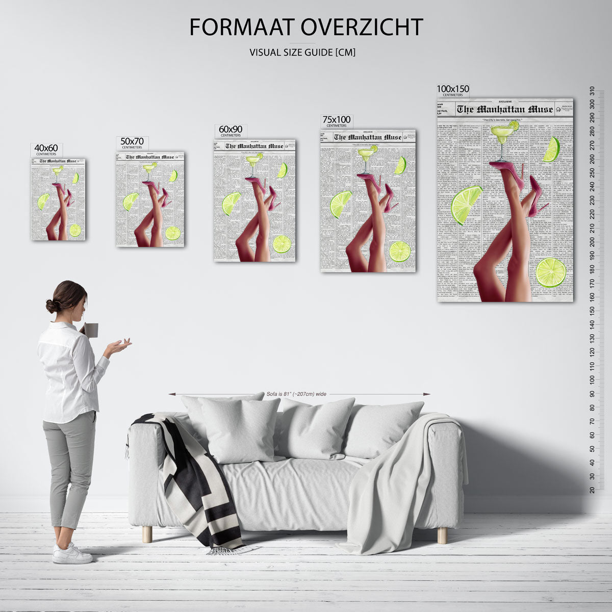 Speelse illustratie Kunstwerk
