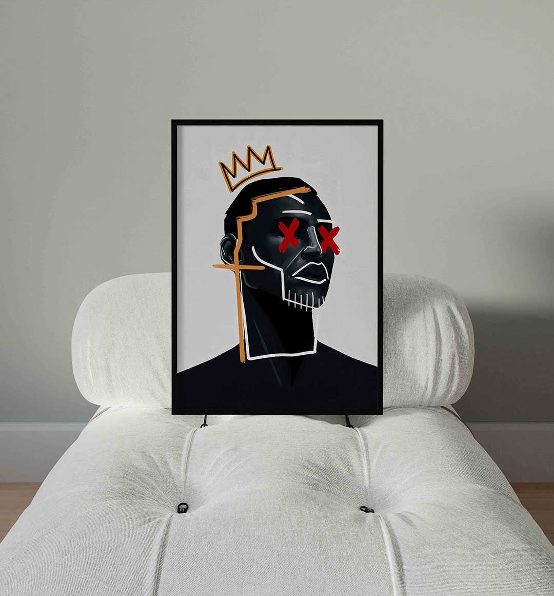 Portret met kroon Poster