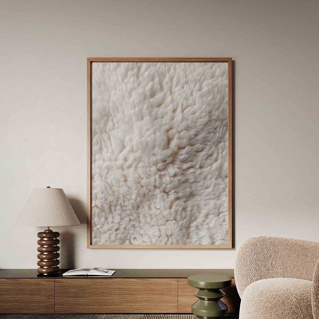 Wollige textuur Poster