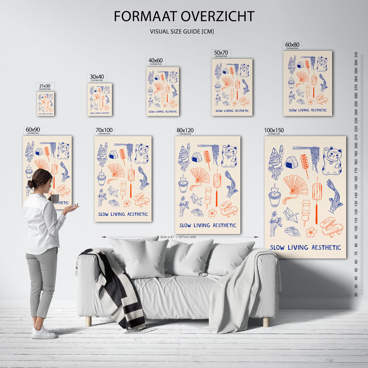 Slow living aesthetic Poster
