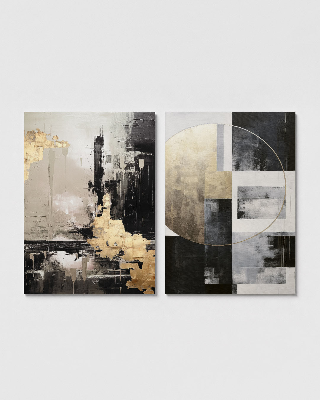 Goud en zwart harmonie Posterset