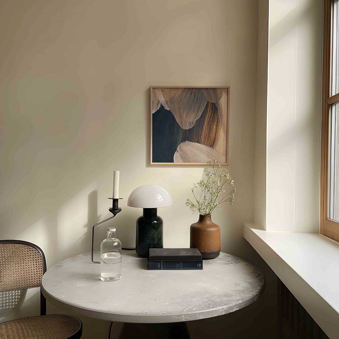 Abstracte penseelstreken Poster