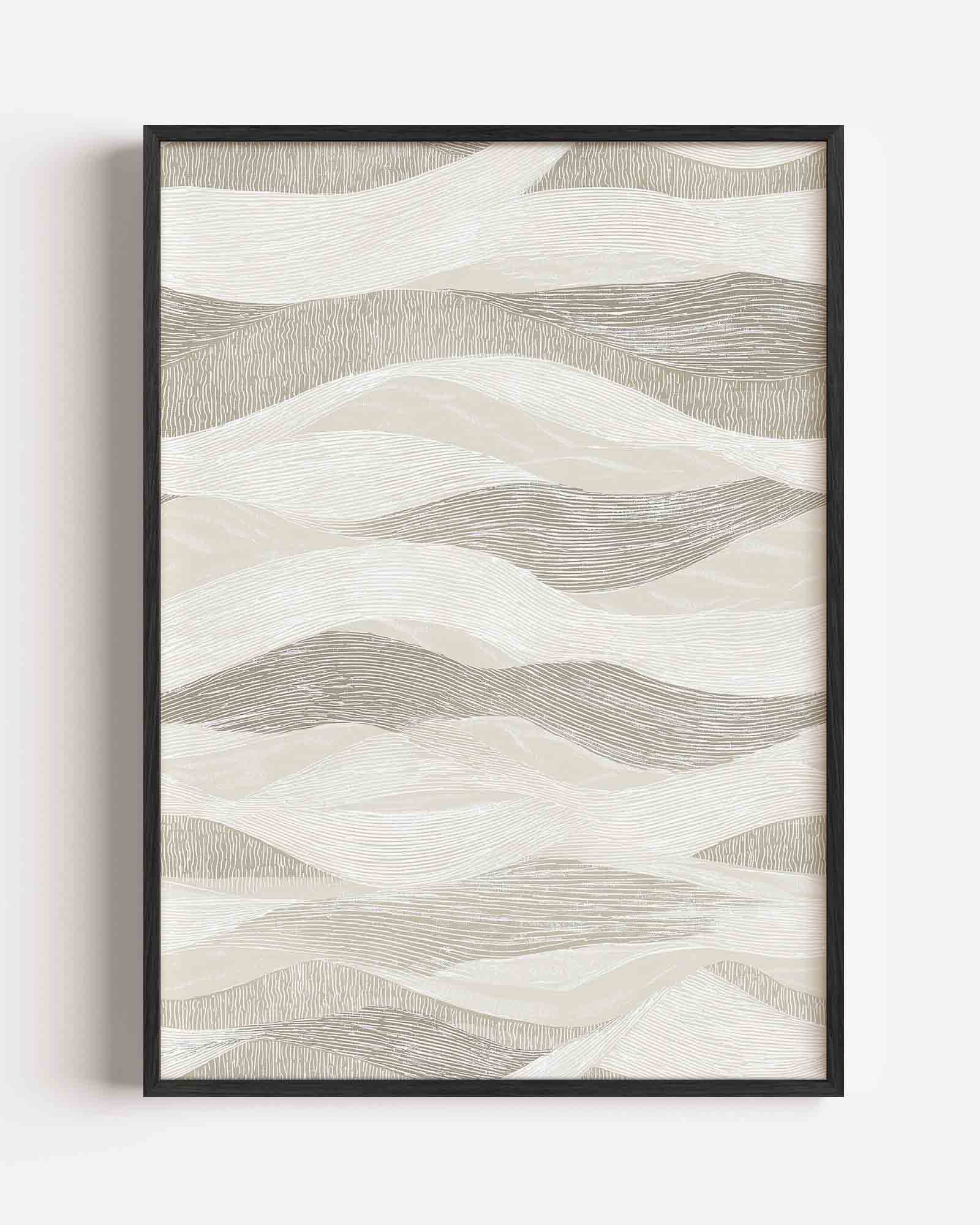 Golvende lijnen patroon Poster