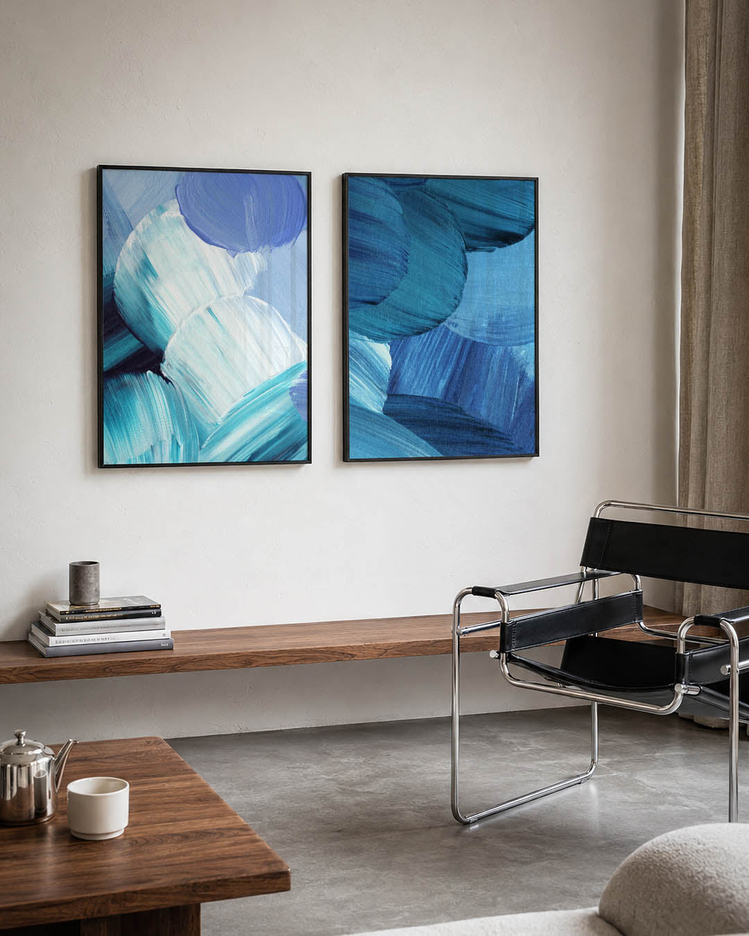 Kleurvlakken en beweging Posterset