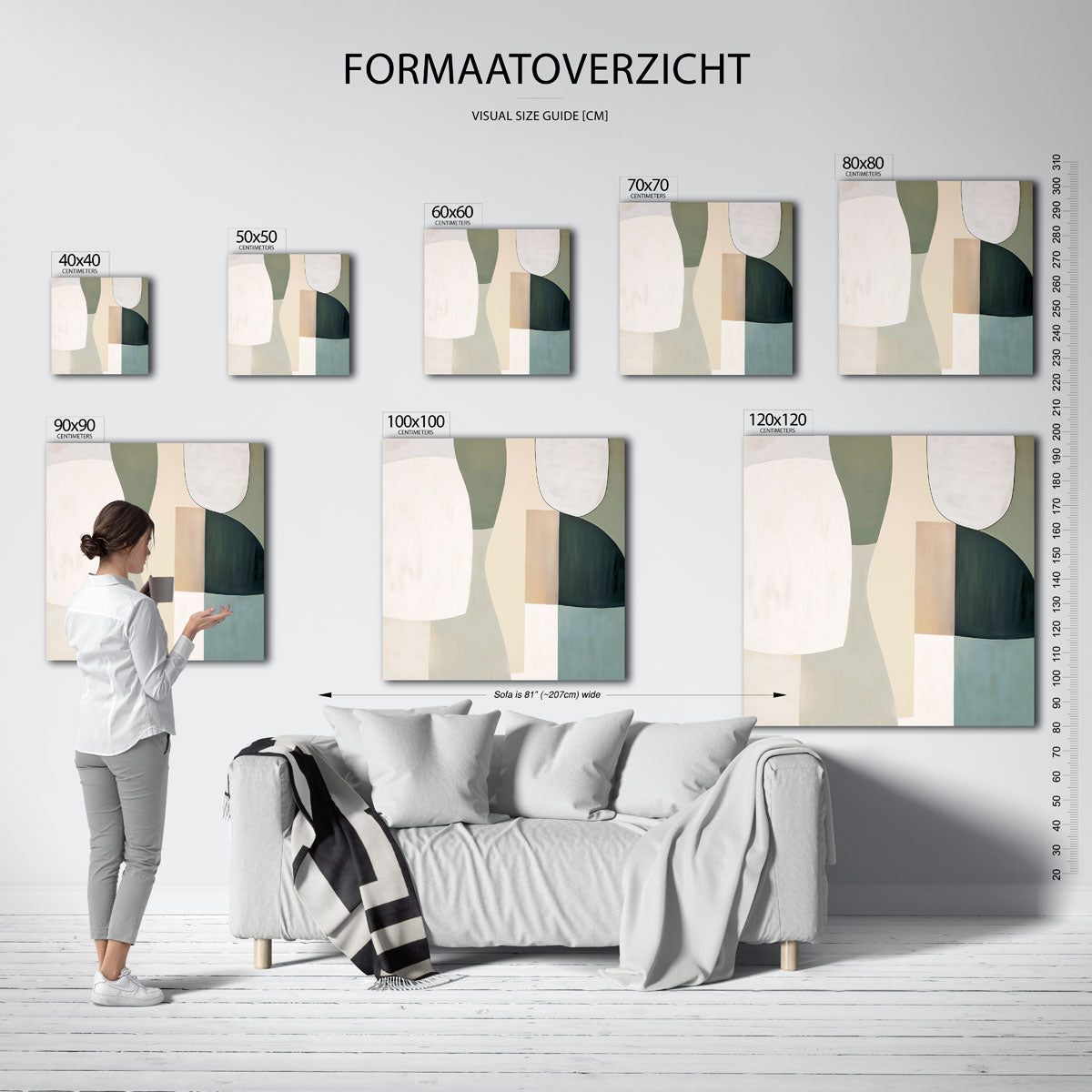 Abstracte vormen Poster