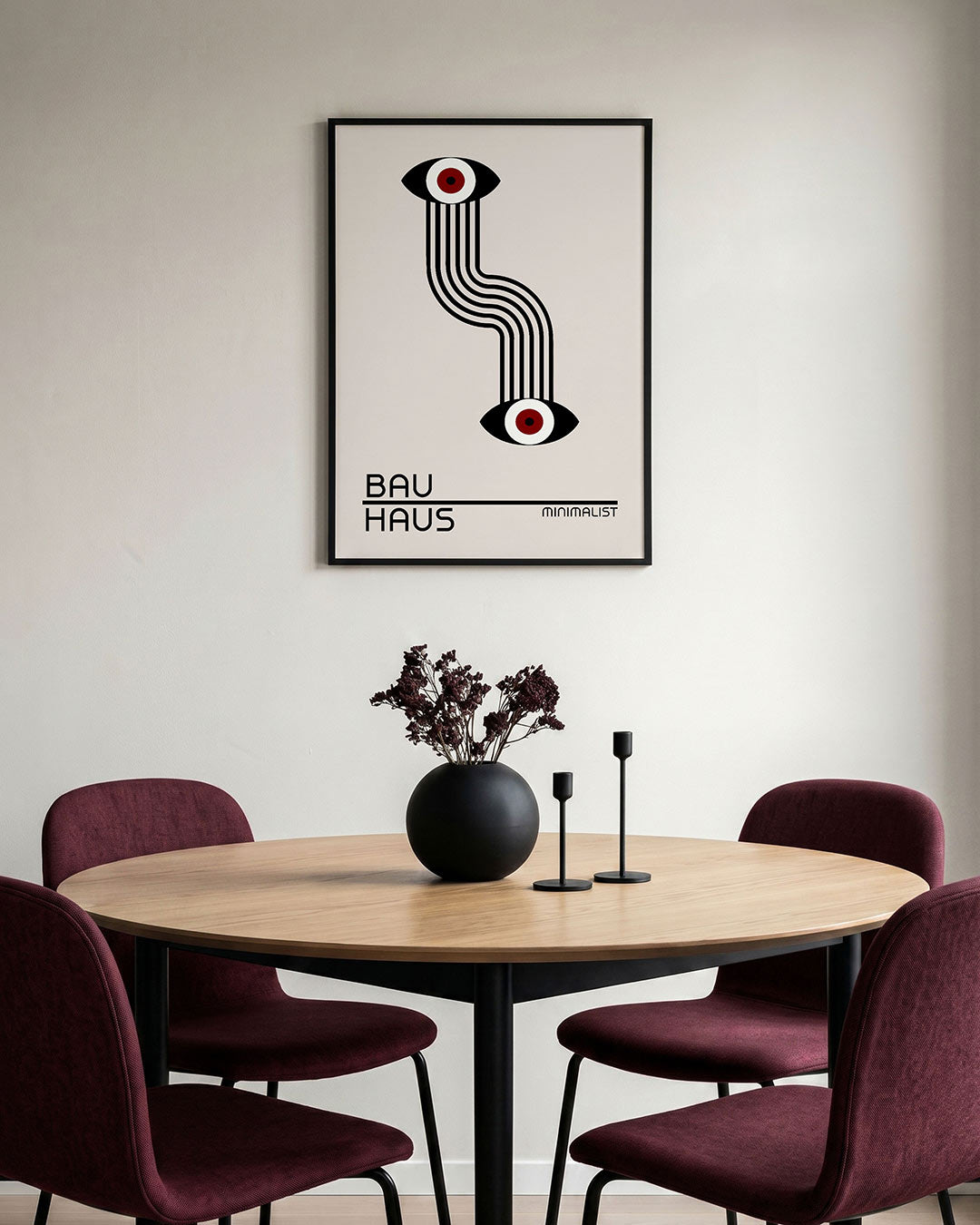 Lijnen en ogen Poster