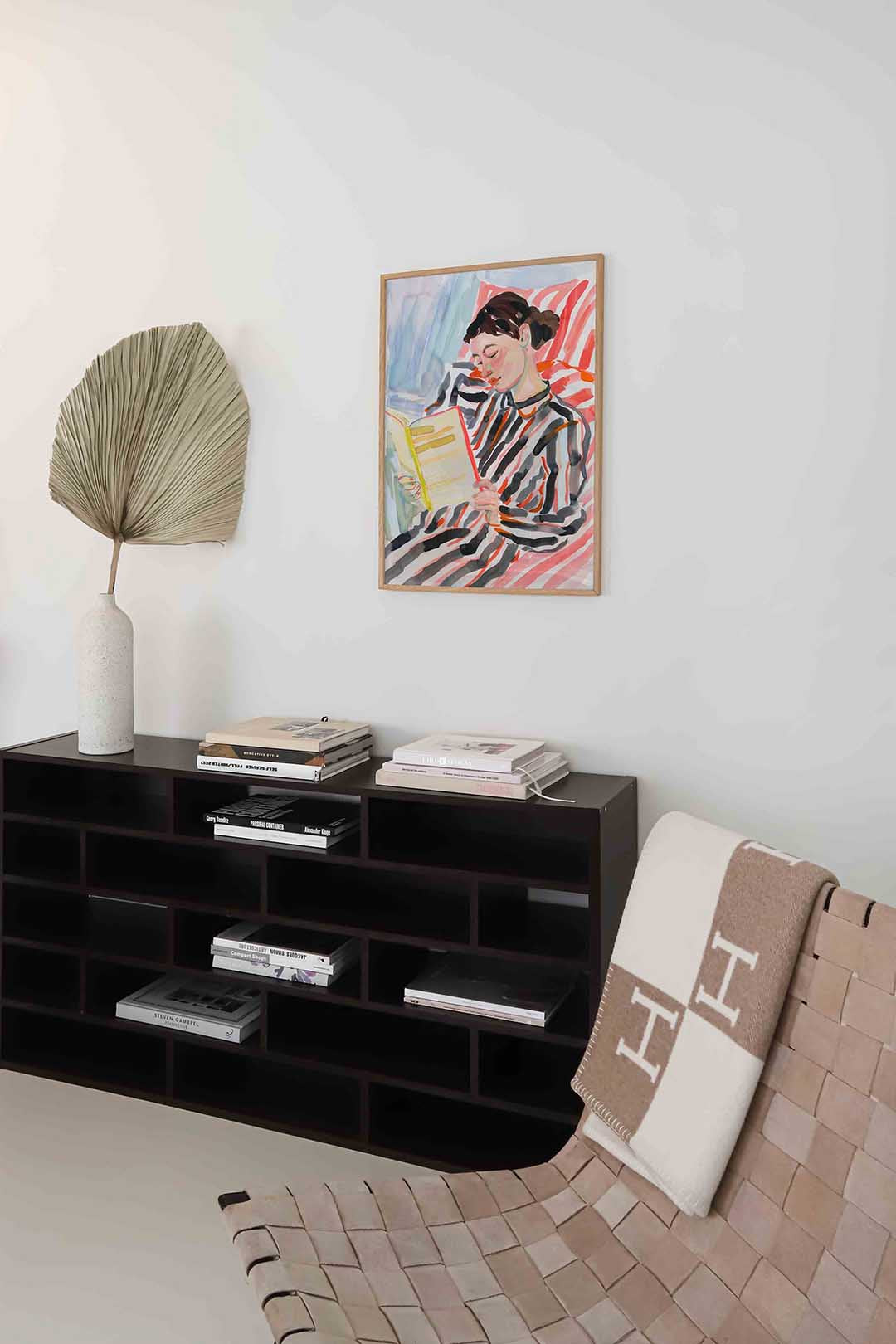 Lezende vrouw Poster