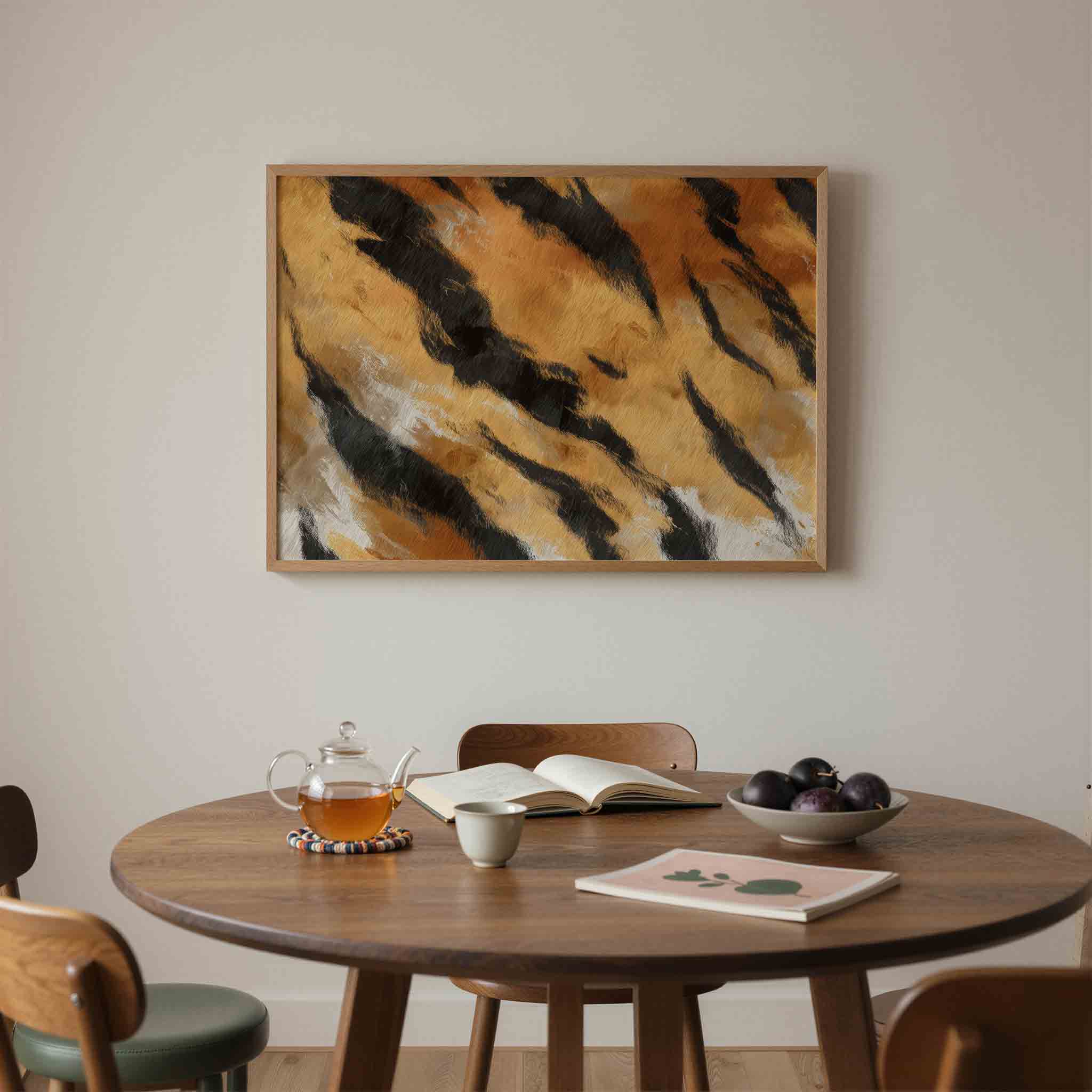 Gestreepte textuur Poster