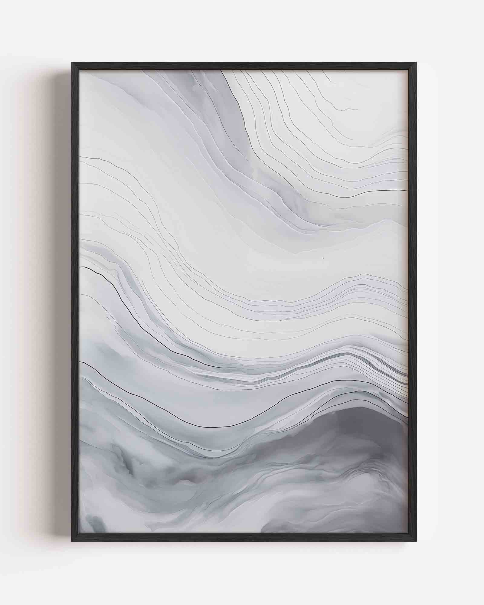 Golvende lijnen Poster