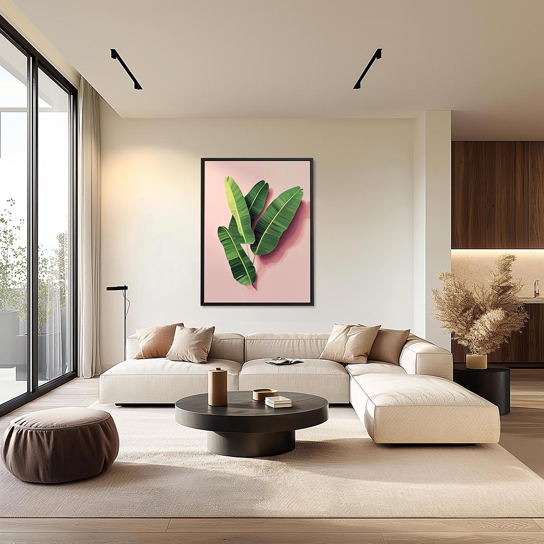 Groene bladeren Kunstwerk