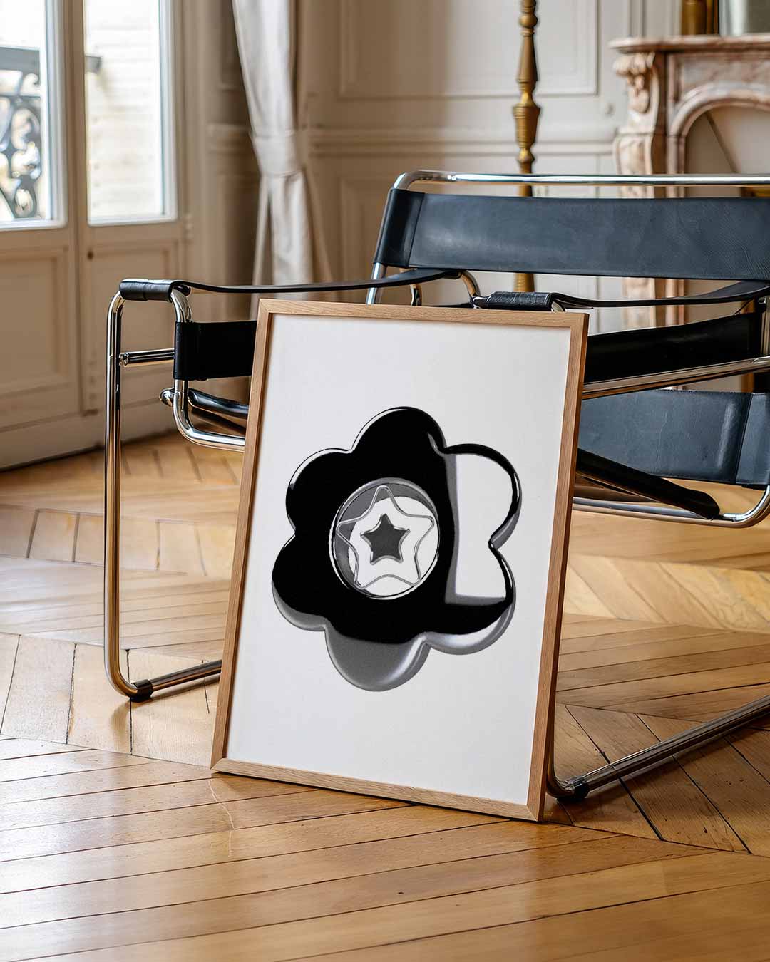 Stralende Ster Bloemenposter-WallArtistic