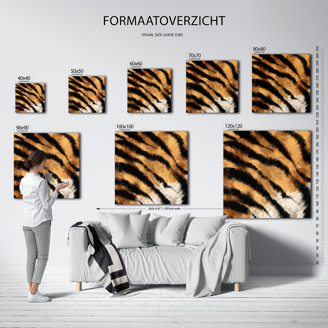 Dierlijke strepen Kunstwerk