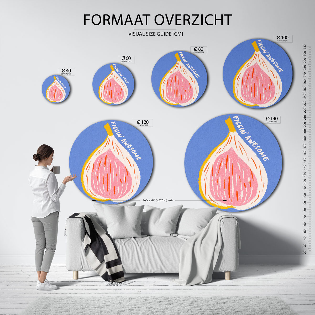 Vijg illustratie Muurcirkel