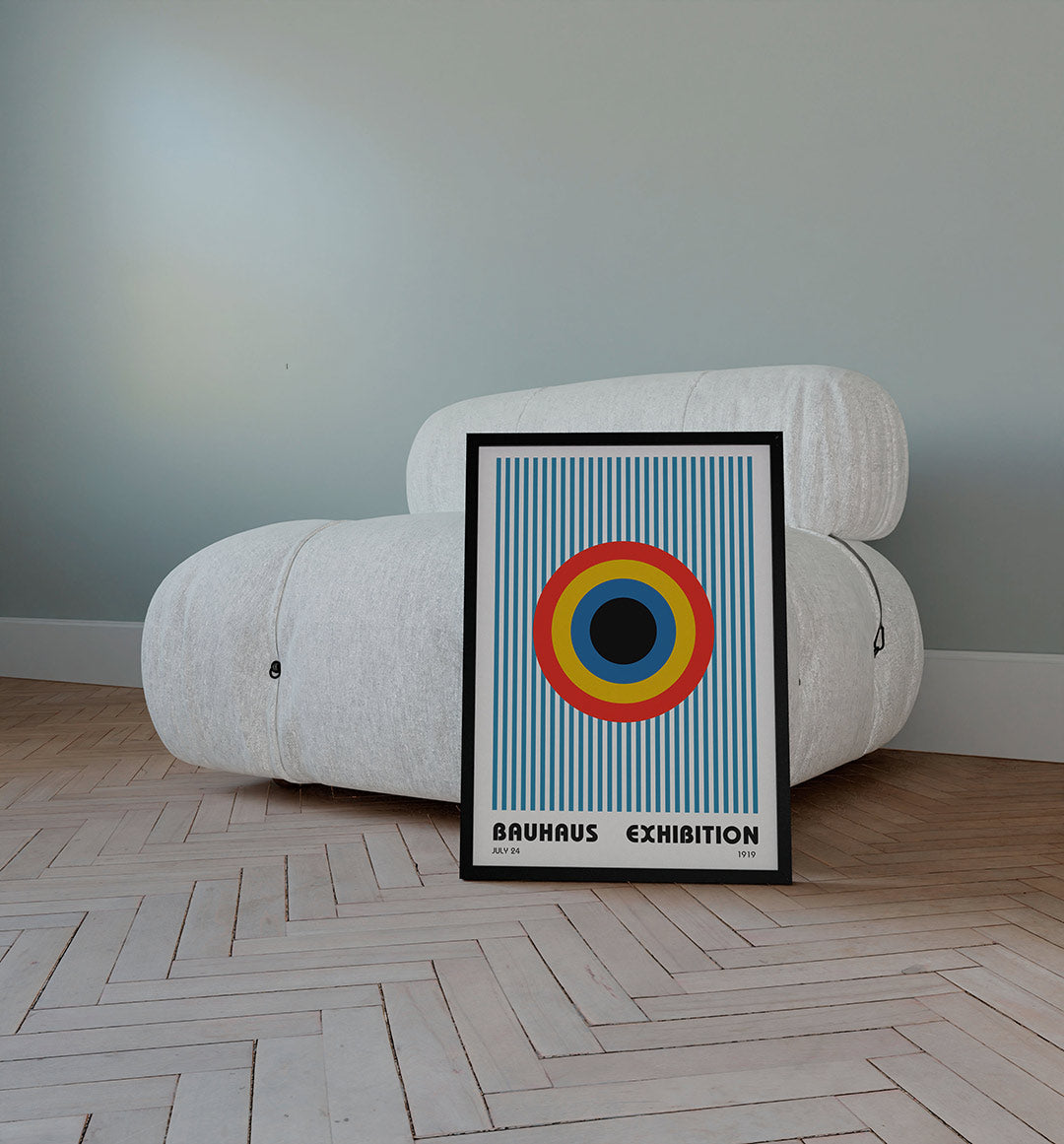 Cirkel en lijnen Poster