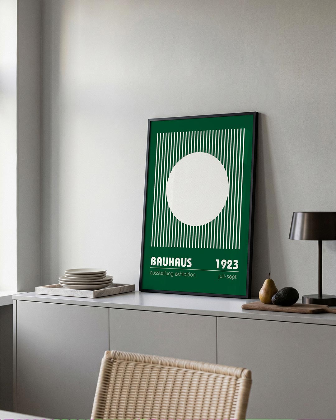 Cirkel en lijnen Poster