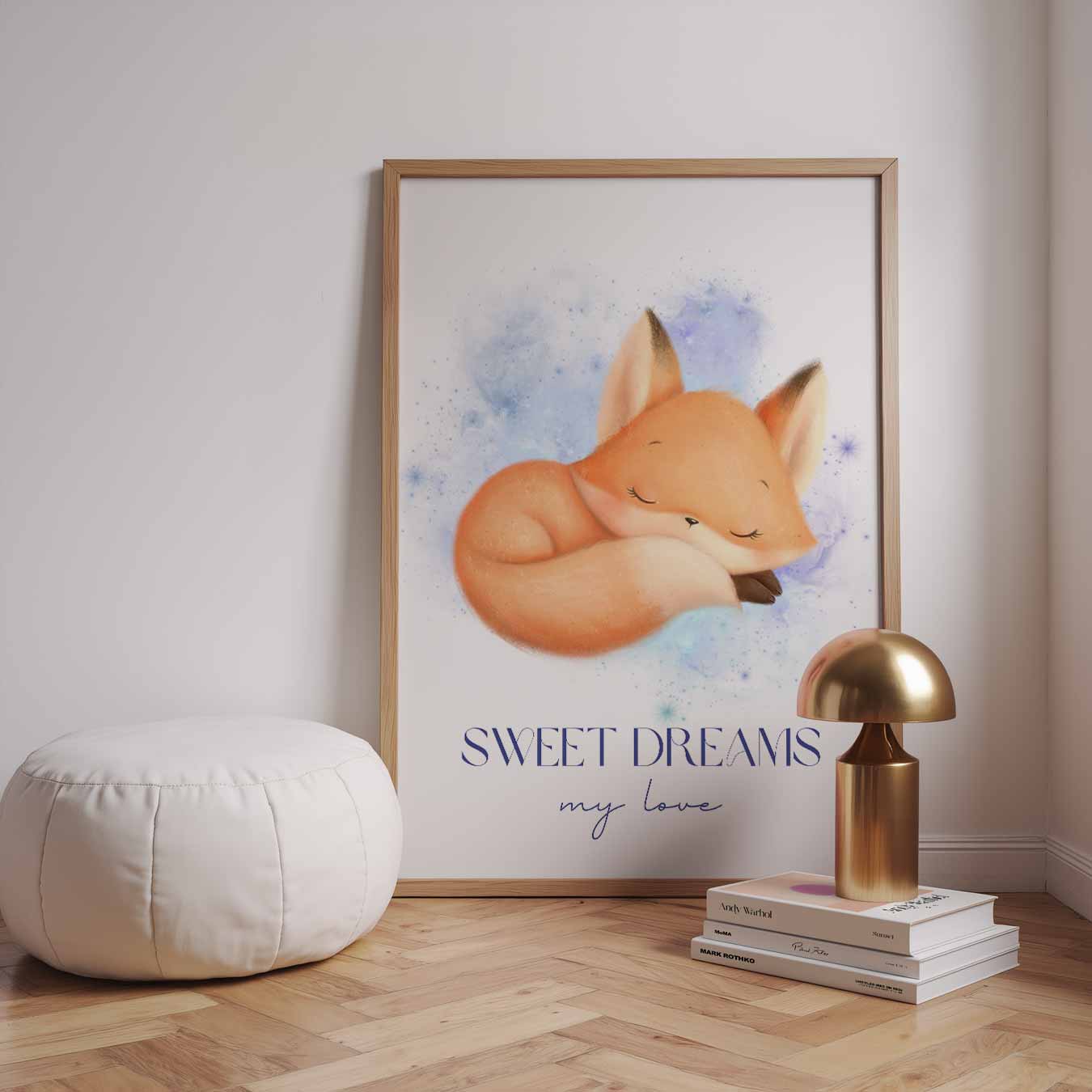Dromerige Vos Poster-WallArtistic