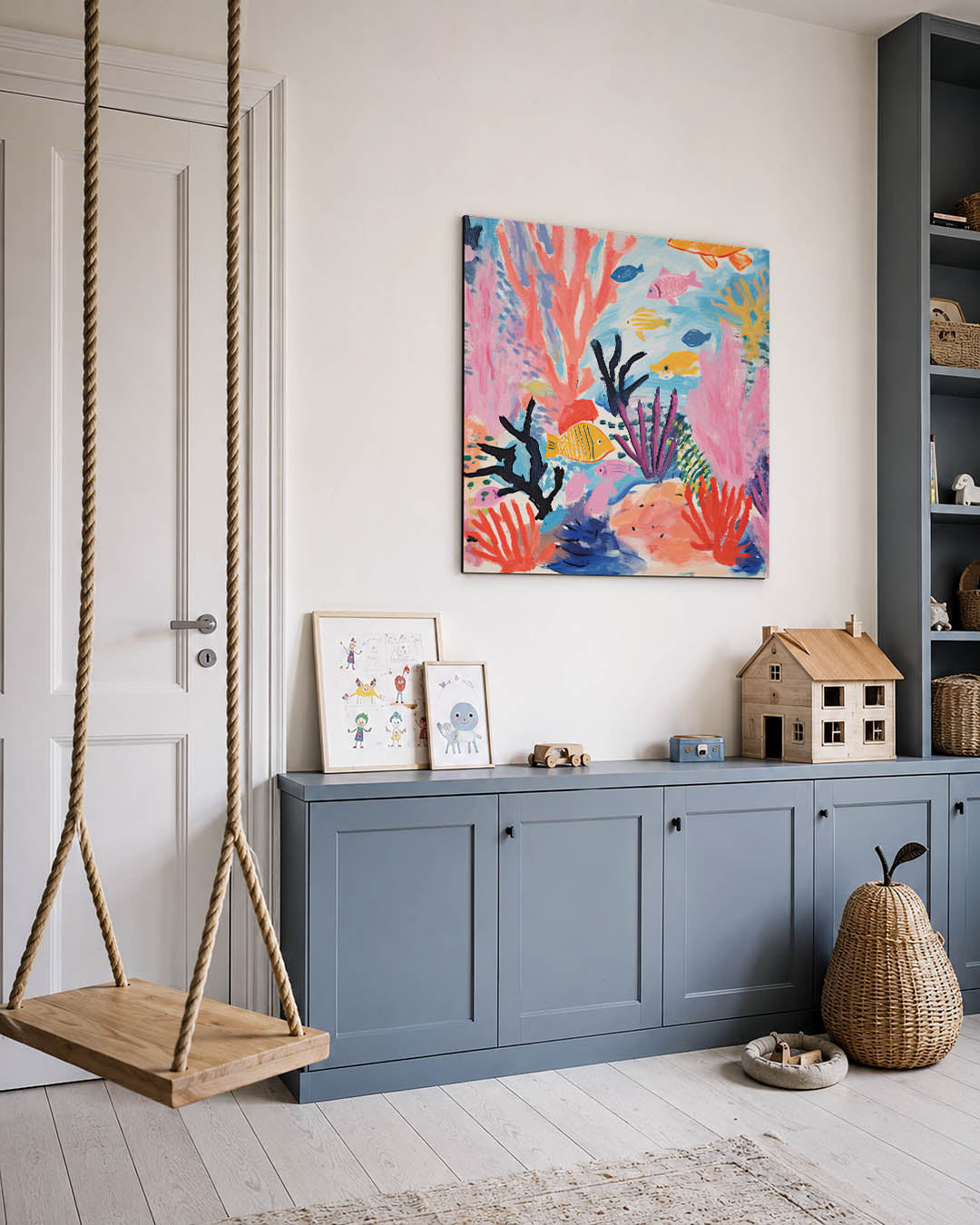 Kleurrijke onderwaterwereld Kunstwerk