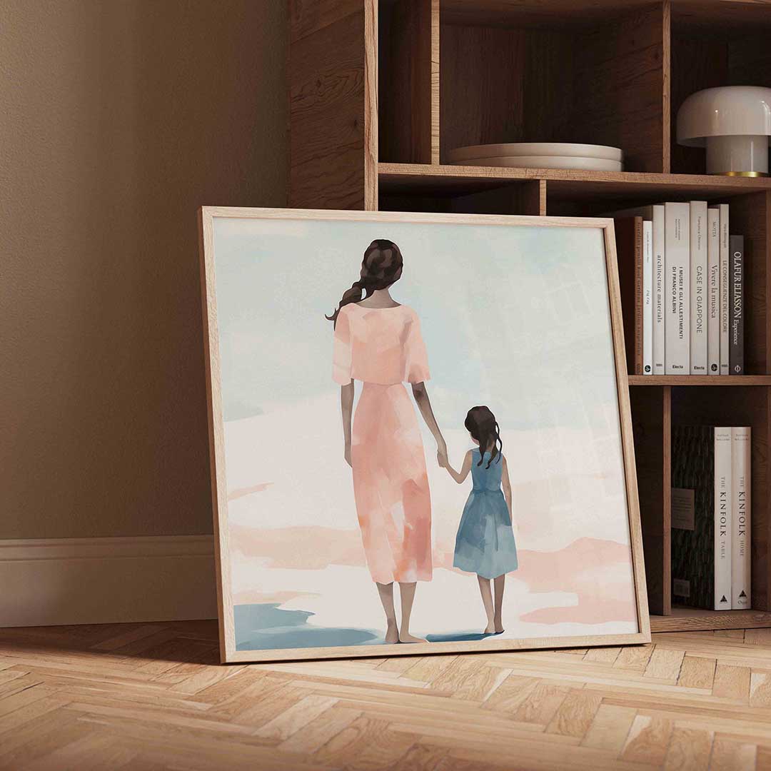 Moeder en kind Poster