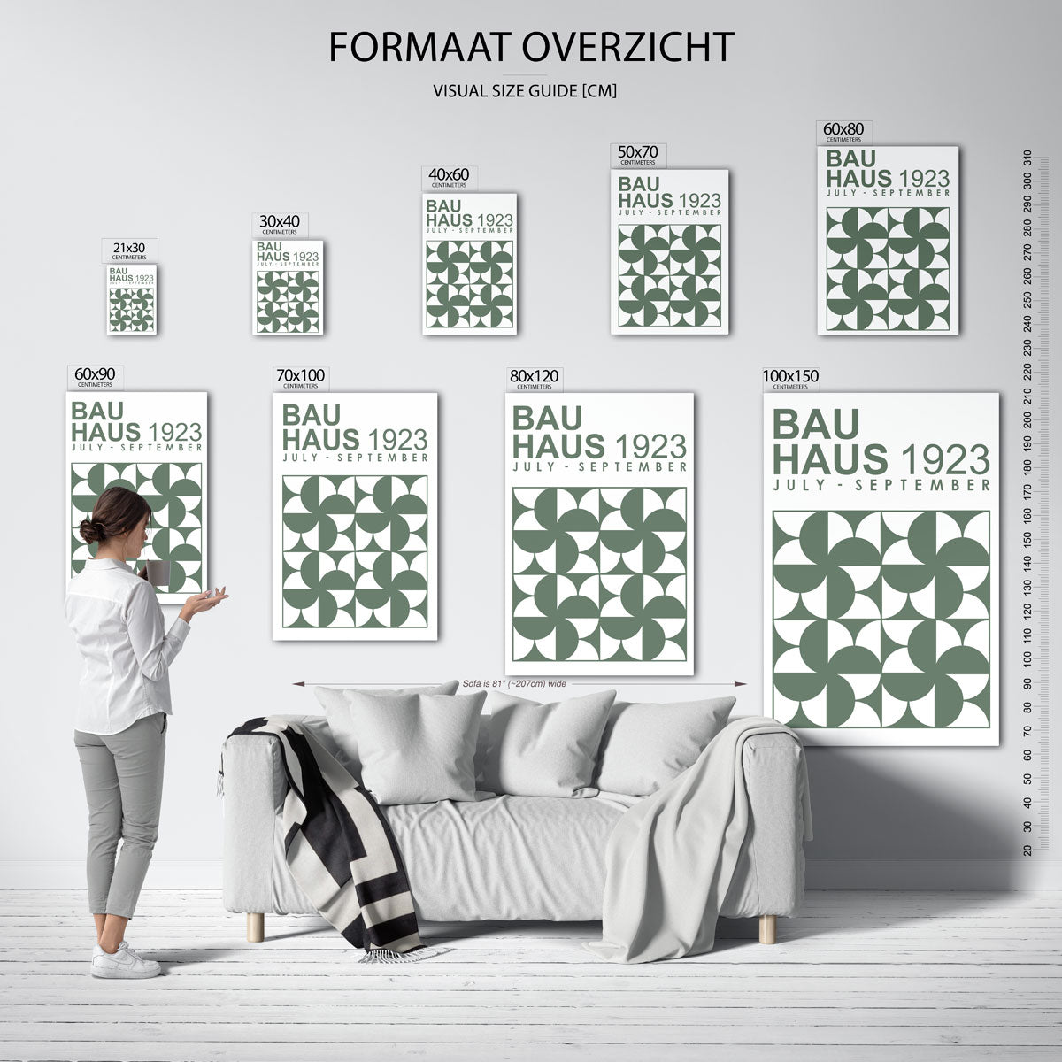 Vormritme en kleur Poster