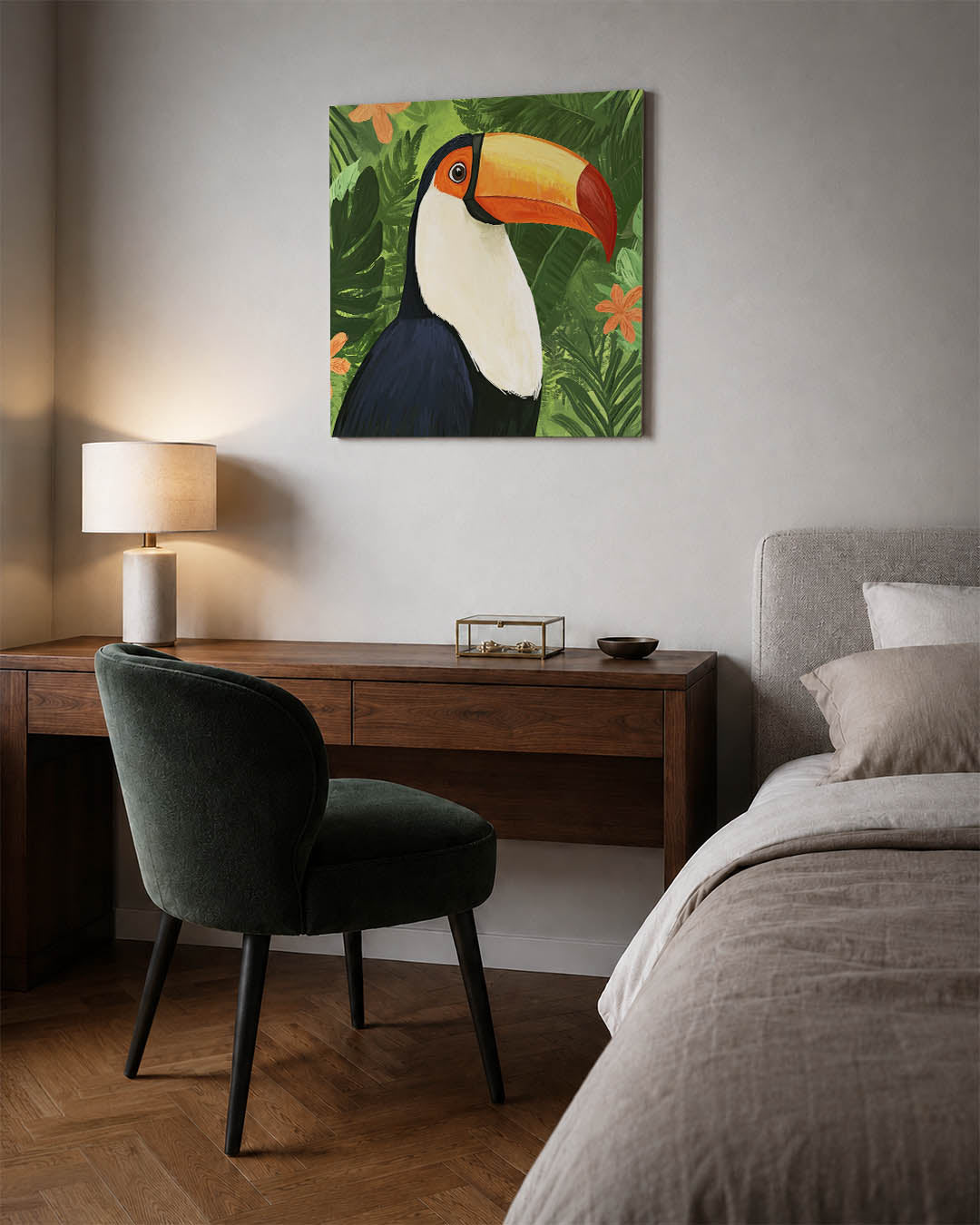 Tropische toekan Kunstwerk